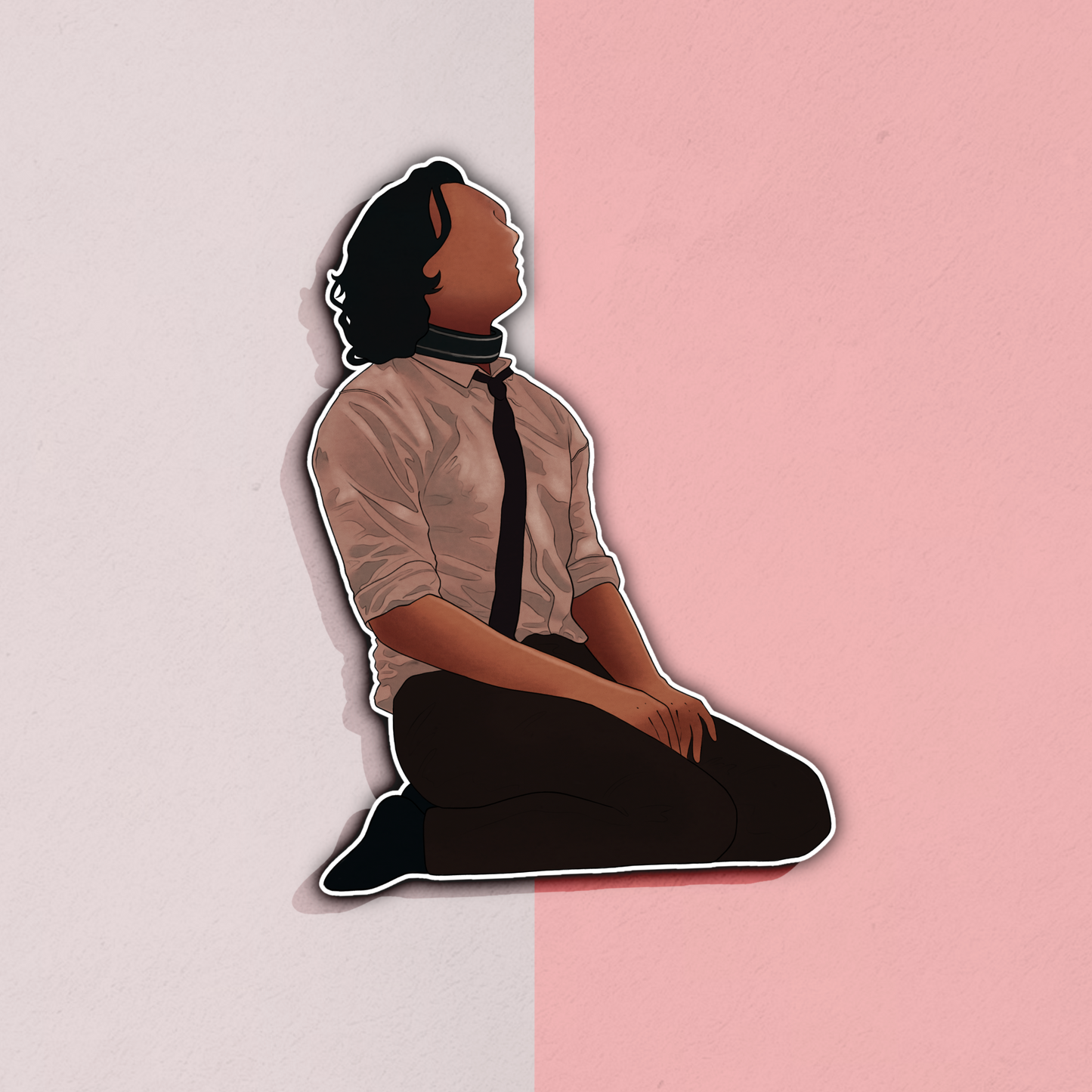 KNEELING LOKI STICKER