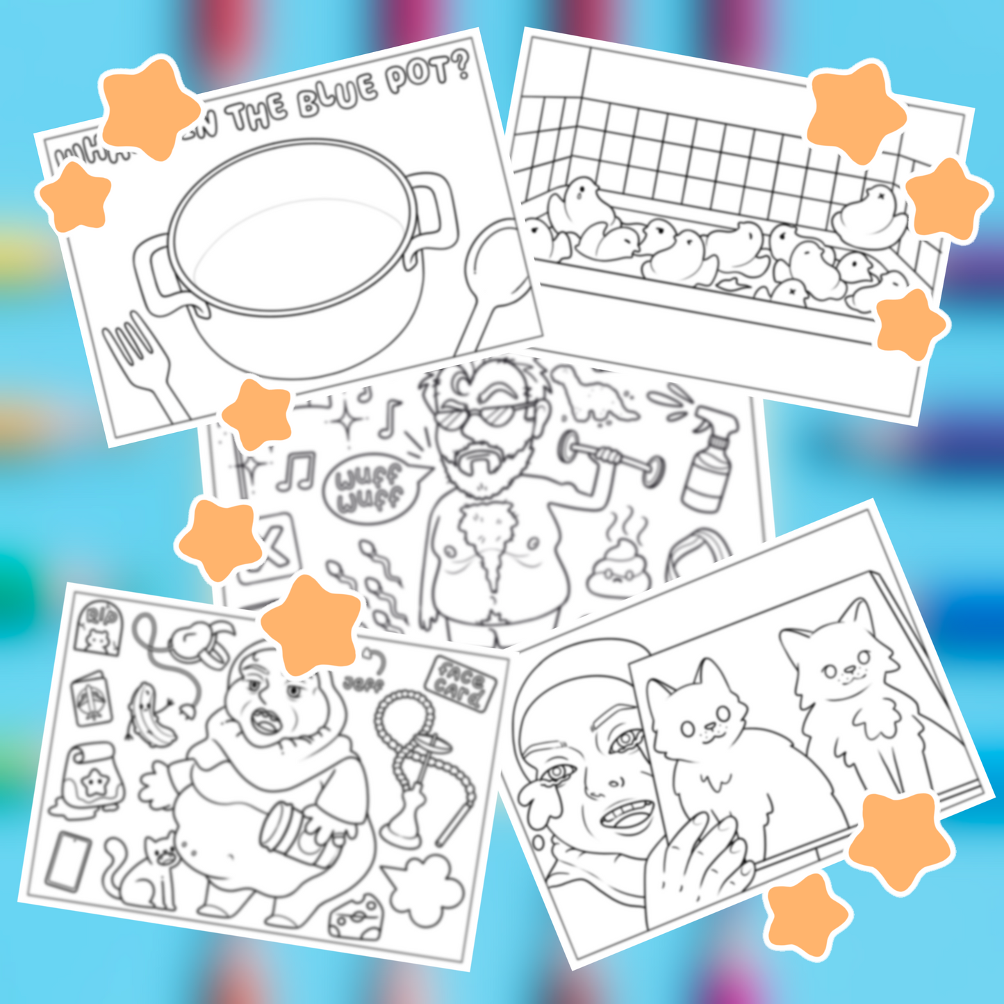 JUST GORLY THINGS- DIGITAL COLOURING BOOK VOL.1