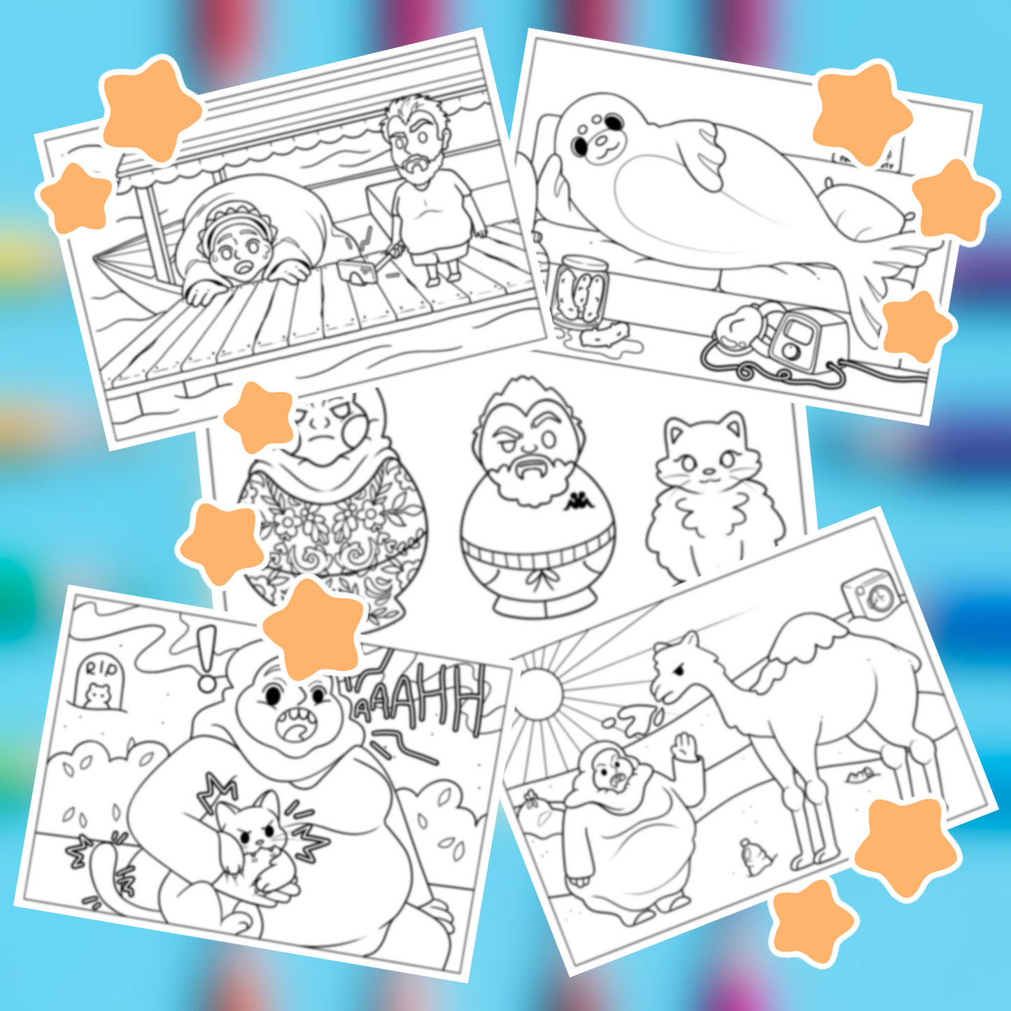 JUST GORLY THINGS- DIGITAL COLOURING BOOK VOL.1