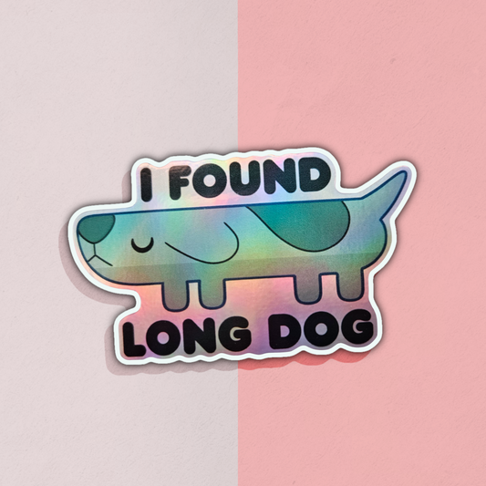 HOLOGRAPHIC LONGDOG STICKER